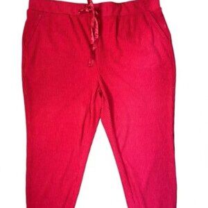 NWT Torrid Rib Red Lounge Jogger Size 3 3X 22w 24W valentines